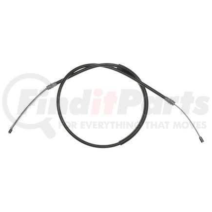 18P1255 by ACDELCO - Parking Brake Cable - Rear, 60.50", Fixed Wire Stop End, Steel
