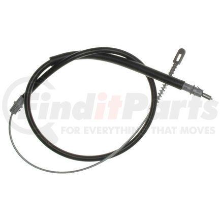 18P1295 by ACDELCO - Parking Brake Cable - Rear, 56.20", Fixed Wire Stop End 1, Eyelet End 2, Steel