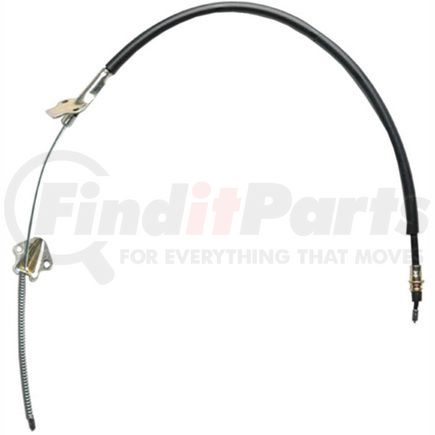 18P152 by ACDELCO - Parking Brake Cable - Rear, 44.30", Fixed Wire Stop End, Steel