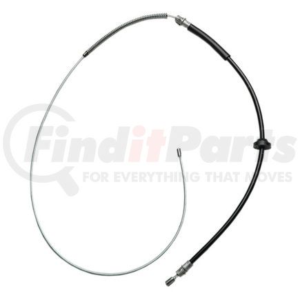 18P1588 by ACDELCO - Parking Brake Cable - Front, 66.60", Fixed Wire Stop End, Steel