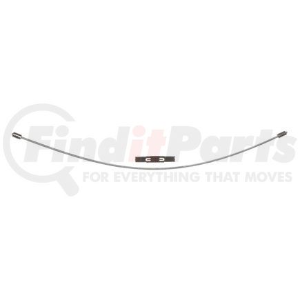 18P1974 by ACDELCO - Parking Brake Cable - 17.10" Cable, Fixed Wire Stop End, Steel