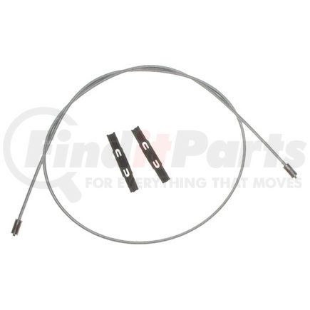 18P1973 by ACDELCO - Parking Brake Cable - 37.90" Cable, Fixed Wire Stop End, Steel