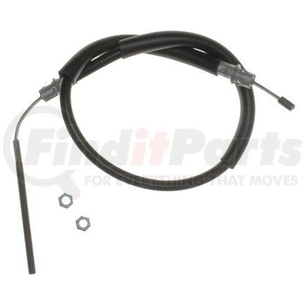 18P2000 by ACDELCO - Parking Brake Cable - Rear, 34.30", Threaded End 1, Fixed Wire Stop End 2, Steel