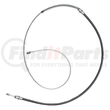 18P2433 by ACDELCO - Parking Brake Cable - Front, 75.10", Fixed Wire Stop End, Steel