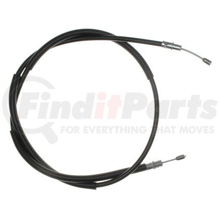 18P2506 by ACDELCO - Parking Brake Cable - Rear, 70.90", Fixed Wire Stop End, Steel