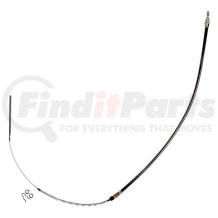 18P356 by ACDELCO - Parking Brake Cable - Front, 50.00", Threaded End 1, Fixed Wire Stop End 2