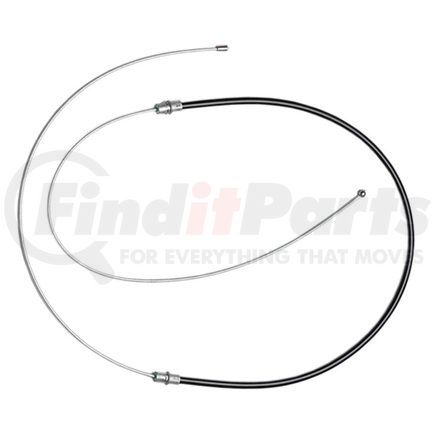 18P461 by ACDELCO - Parking Brake Cable - Rear, 90.80", Fixed Wire Stop End, Steel