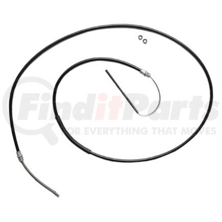 18P718 by ACDELCO - Parking Brake Cable - Rear, 100.10", Threaded End 1, Fixed Wire Stop End 2