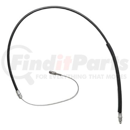 18P870 by ACDELCO - Parking Brake Cable - Rear, 56.80", Eyelet End 1, Fixed Wire Stop End 2, Steel