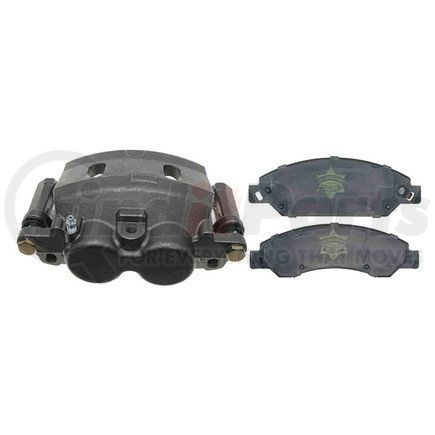 18R2246PV by ACDELCO - Disc Brake Caliper - Black, Loaded, Floating, Regular Grade, Semi-Metallic Pad