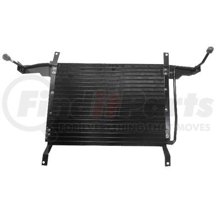 3605C by GLOBAL PARTS DISTRIBUTORS - A/C Condenser - Parallel Flow, Aluminum, Threaded Inlet, for 79-93 Ford F-350/Bronco/F-150/F-250