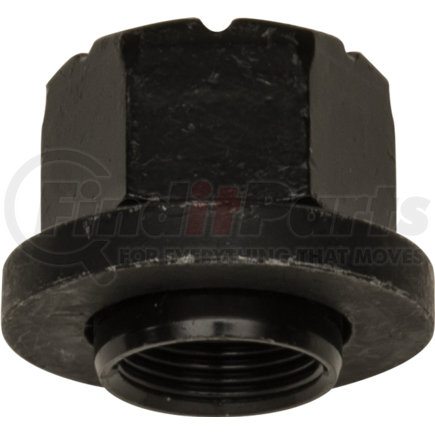 GL-2900 by HALTEC - Flange Nut - Grade 8, Black Finish, M22-1 1/2 Inner Thread, 33mm Hex Size, 35mm Sleeve Length, for Aluminum Wheels; Skirt Nut, for Use On All Style M22 Flange Nuts on Hub-Piloted Wheels