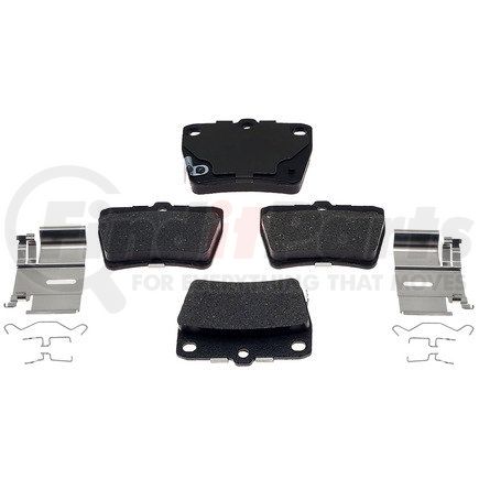 17D1051CH by ACDELCO - Disc Brake Pad - Bonded, Ceramic, Original Part Design, with Hardware