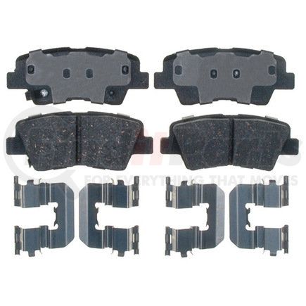 17D1313CHF1 by ACDELCO - Disc Brake Pad - Bonded, Ceramic, Revised F1 Part Design, with Hardware