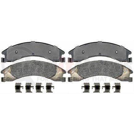 17D1329MXH by ACDELCO - Disc Brake Pad Set - Rear, Bonded, Semi-Metallic, with Mounting Hardware