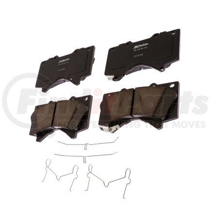 17D1303SDH by ACDELCO - Disc Brake Pad Set - Front, Ceramic, Bonded, with Mounting Hardware