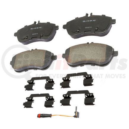 17D1340CHF1 by ACDELCO - Disc Brake Pad - Bonded, Ceramic, Revised F1 Part Design, with Hardware