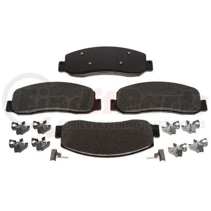 17D1333ASDH by ACDELCO - Disc Brake Pad Set - Front, Semi-Metallic, with Mounting Hardware