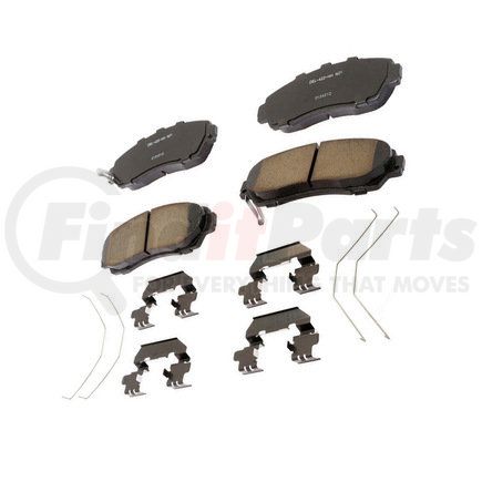 17D1521CHF1 by ACDELCO - Disc Brake Pad - Bonded, Ceramic, Revised F1 Part Design, with Hardware