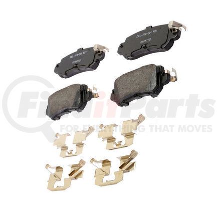 17D1624CHF1 by ACDELCO - Disc Brake Pad - Bonded, Ceramic, Revised F1 Part Design, with Hardware
