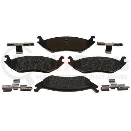 17D967SDH by ACDELCO - Disc Brake Pad Set - Rear, Semi-Metallic, with Mounting Hardware