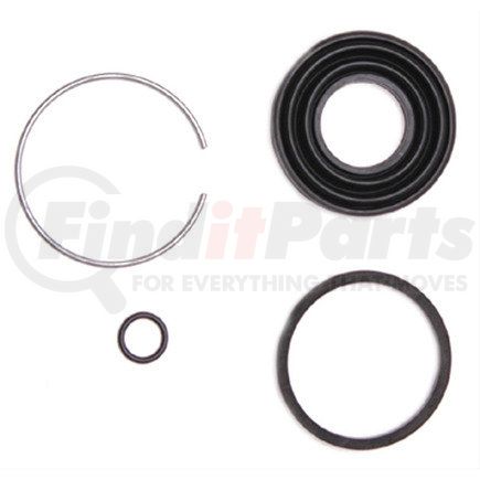 18H117 by ACDELCO - Disc Brake Caliper Seal Kit - Rubber, Square O-Ring, Black Seal