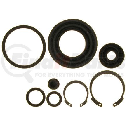 18H3305 by ACDELCO - Disc Brake Caliper Seal Kit - Rubber, Flat O-Ring, Black Seal