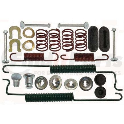 18K2483 by ACDELCO - Drum Brake Hardware Kit - 9.06" x 1.4218" Shoe, with Colored Springs