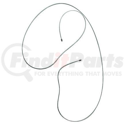 18P12 by ACDELCO - Parking Brake Cable - 127.60" Cable, Fixed Wire Stop End, Steel