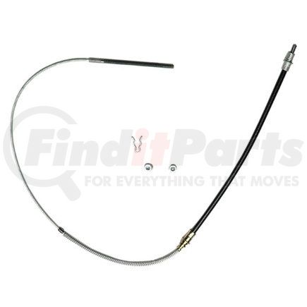 18P2372 by ACDELCO - Parking Brake Cable - Front, 47.80", Threaded End 1, Fixed Wire Stop End 2