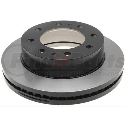 18A1193 by ACDELCO - Disc Brake Rotor - 8 Lug Holes, Cast Iron, Plain, Turned Ground, Vented, Front