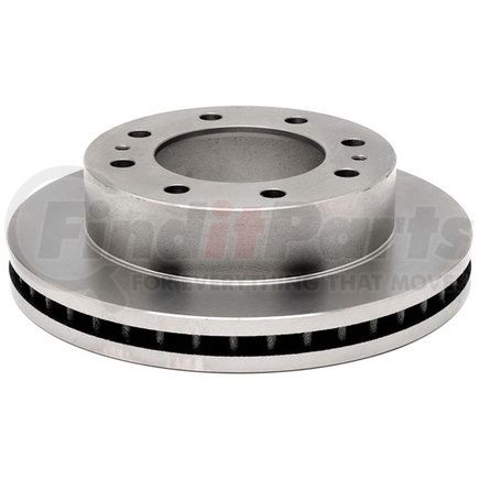 18A1206A by ACDELCO - Disc Brake Rotor - 8 Lug Holes, Cast Iron, Non-Coated, Plain, Vented, Front