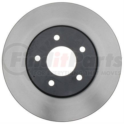 18A1424 by ACDELCO - Disc Brake Rotor - 5 Lug Holes, Cast Iron, Plain, Turned Ground, Vented, Front