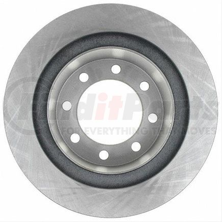 18A1592A by ACDELCO - Disc Brake Rotor - 8 Lug Holes, Cast Iron, Drum-in-Hat, Non-Coated, Plain, Rear