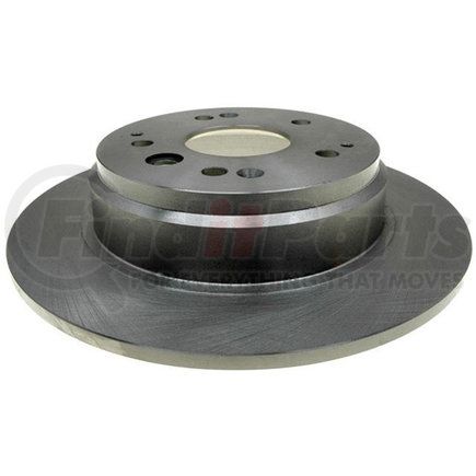 18A1611A by ACDELCO - Disc Brake Rotor - 5 Lug Holes, Cast Iron, Non-Coated, Plain Solid, Rear