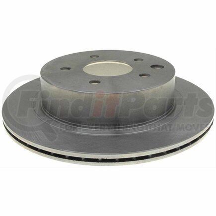 18A1664A by ACDELCO - Disc Brake Rotor - 5 Lug Holes, Cast Iron, Non-Coated, Plain, Vented, Rear