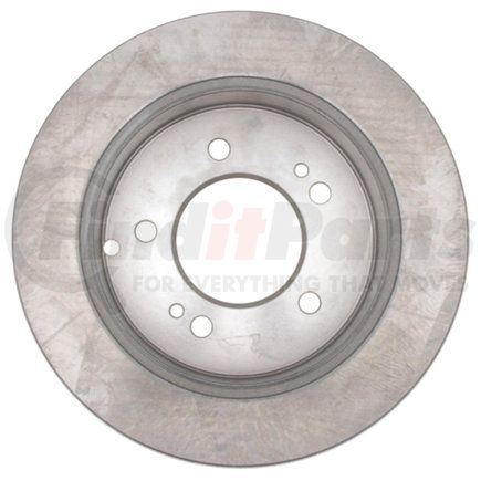 18A1663AC by ACDELCO - Disc Brake Rotor - 5 Lug Holes, Cast Iron, Coated, Plain Solid, Rear
