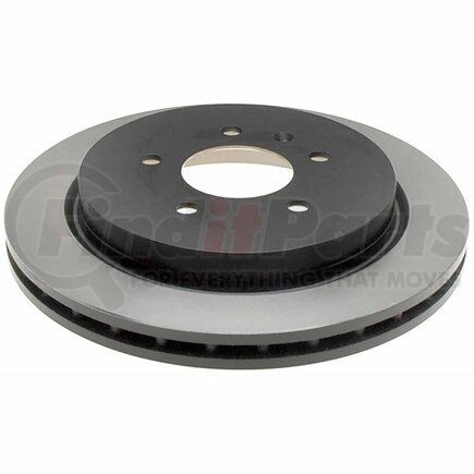18A1809AC by ACDELCO - Disc Brake Rotor - 5 Lug Holes, Cast Iron, Coated, Plain Vented, Rear