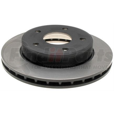 18A1801 by ACDELCO - Disc Brake Rotor - 5 Lug Holes, Cast Iron, Plain, Turned Ground, Vented, Front