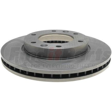 18A2421A by ACDELCO - Disc Brake Rotor - 6 Lug Holes, Cast Iron, Non-Coated, Plain, Vented, Front