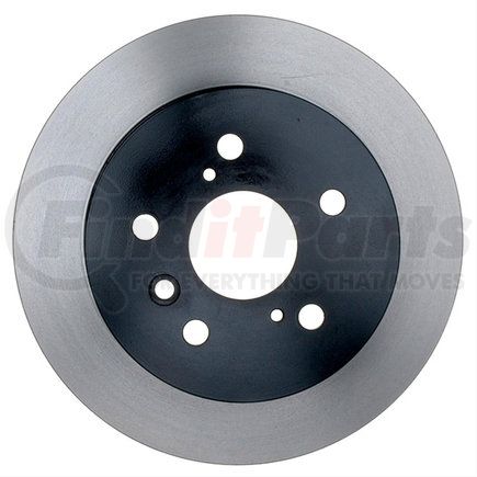 18A2422 by ACDELCO - Disc Brake Rotor - 5 Lug Holes, Cast Iron, Painted, Plain Solid, Rear