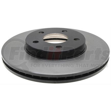 18A2458 by ACDELCO - Disc Brake Rotor - 5 Lug Holes, Cast Iron, Painted, Plain Solid, Front