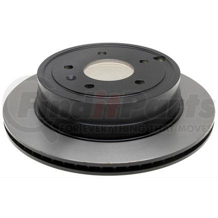 18A2472 by ACDELCO - Disc Brake Rotor - 5 Lug Holes, Cast Iron, Plain, Turned Ground, Vented, Rear