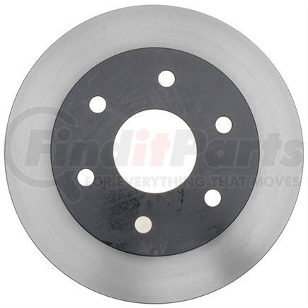 18A258 by ACDELCO - Disc Brake Rotor - 6 Lug Holes, Cast Iron, Painted, Plain Vented, Front