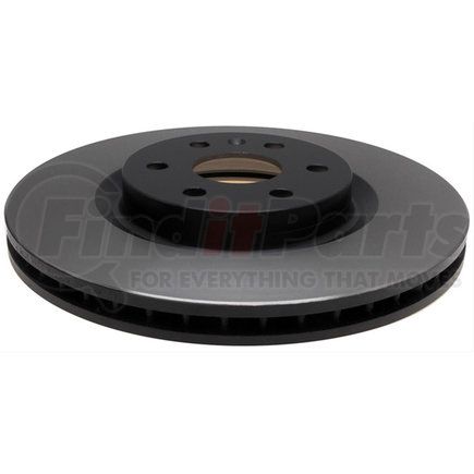 18A2726 by ACDELCO - Disc Brake Rotor - 6 Lug Holes, Cast Iron, Plain, Solid, Turned Ground, Front