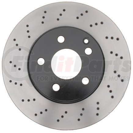 18A2769 by ACDELCO - Disc Brake Rotor - 5 Lug Holes, Cast Iron, Plain Solid, Turned, Front