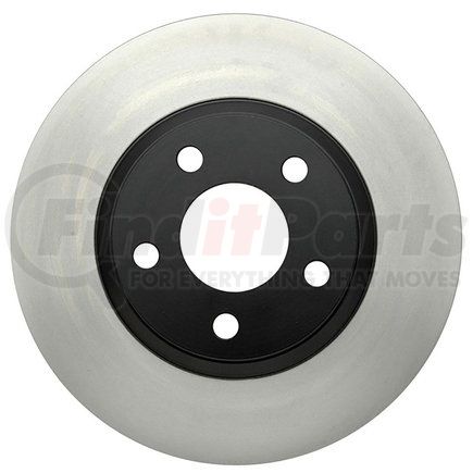 18A813 by ACDELCO - Disc Brake Rotor - 5 Lug Holes, Cast Iron, Plain, Turned Ground, Vented, Front