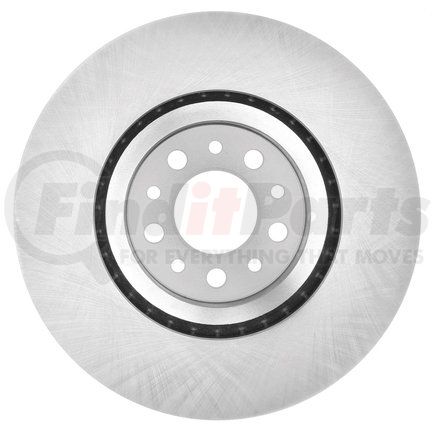 18A81768A by ACDELCO - Disc Brake Rotor - 10 Lug Holes, Cast Iron, Non-Coated, Plain, Vented, Front