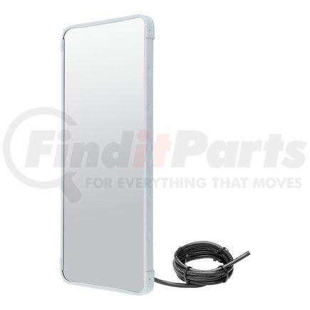 600710 by RETRAC MIRROR - 7in. X 16in. Mirror Head, Steel, White, Heated