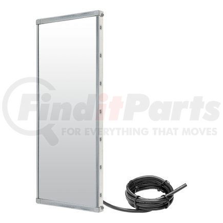 601250 by RETRAC MIRROR - 6in. X 16in. Mirror Head, Anodized Alum, Embossed, Htd/ltd